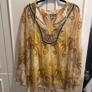 Sheer blouse with Cami underneath